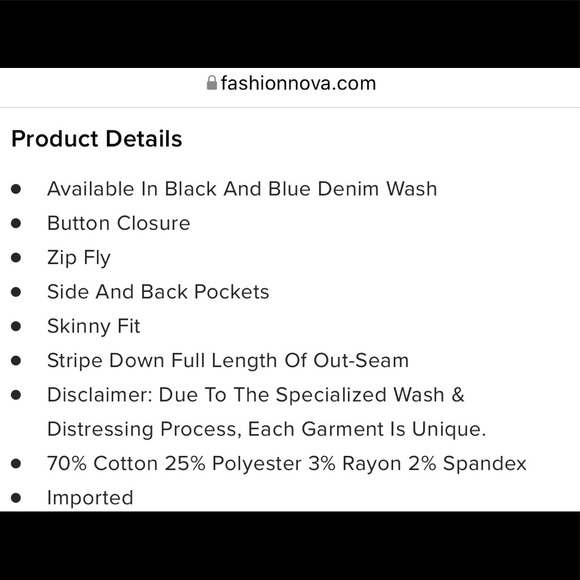 ❌SOLD❌Fashion Nova Carter Side Striped Skinny Jean - Picture 9 of 9